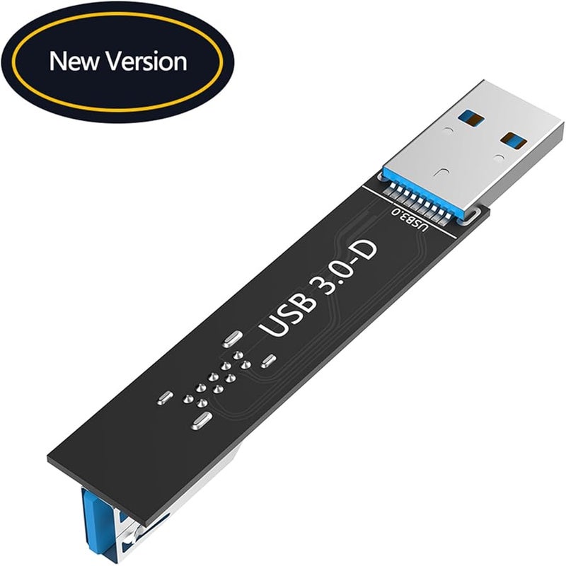 USB 3.0 Male to Female Extension Adapter Desktop PC Expansion Module Enhances Connection - Image 4