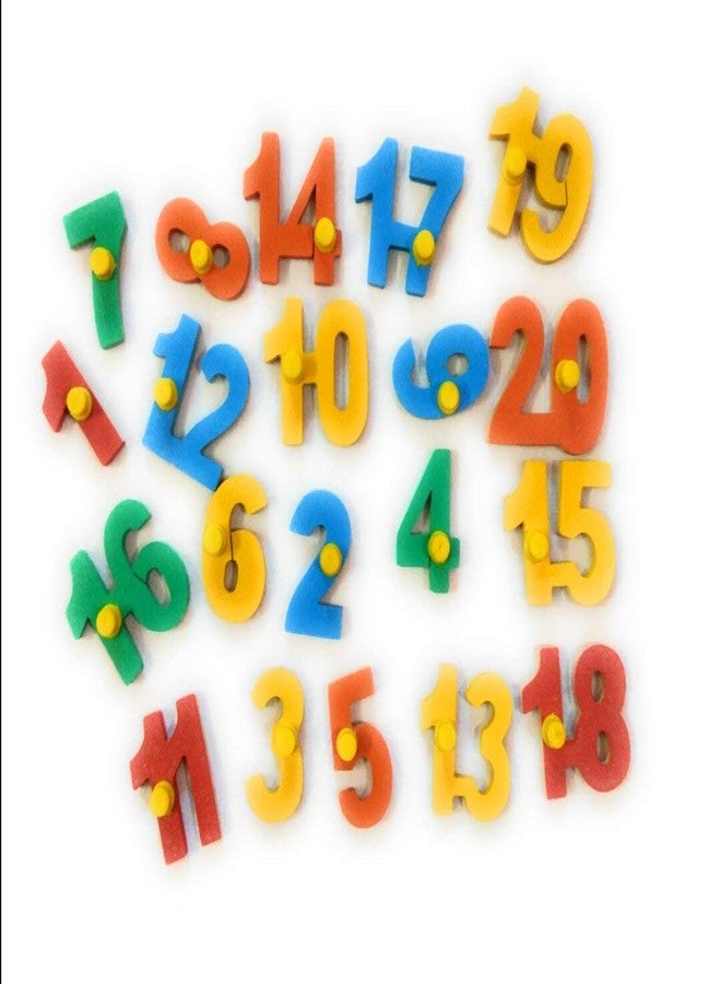 Futurez Key Wooden Numbers Board (1-20) / Number Tray with knob, Play and Learn Philosophy - Image 2