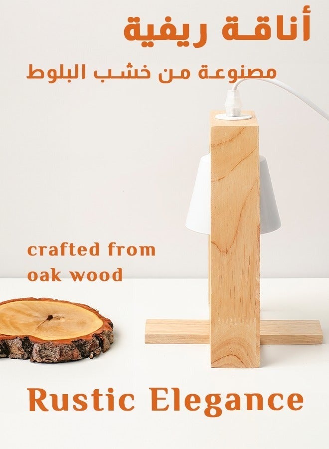 XiuWoo Candle Warmer Lamp, Japanese-Style Oak Wood Candle Warmer, Brightness dimmable, Candle Lamp Warmer for Home Decor Gifts, Gifts for Mom, Birthday Gifts - Image 5