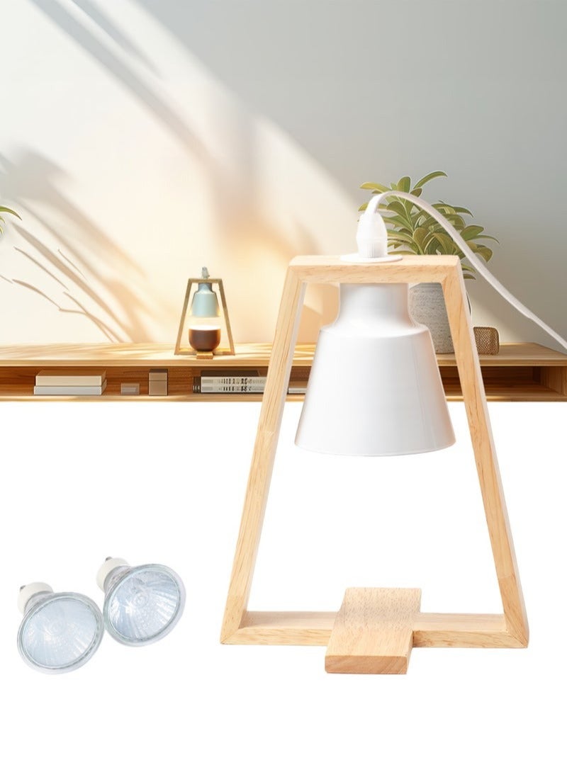 XiuWoo Candle Warmer Lamp, Japanese-Style Oak Wood Candle Warmer, Brightness dimmable, Candle Lamp Warmer for Home Decor Gifts, Gifts for Mom, Birthday Gifts - Image 1
