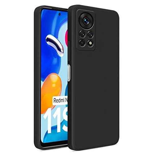 LIRAMARK غطاء خلفي ناعم من السيليكون من LIRAMARK لهاتف Infinix Note 11 Pro/Infinix Note 11s (سيليكون أسود) - Image 1