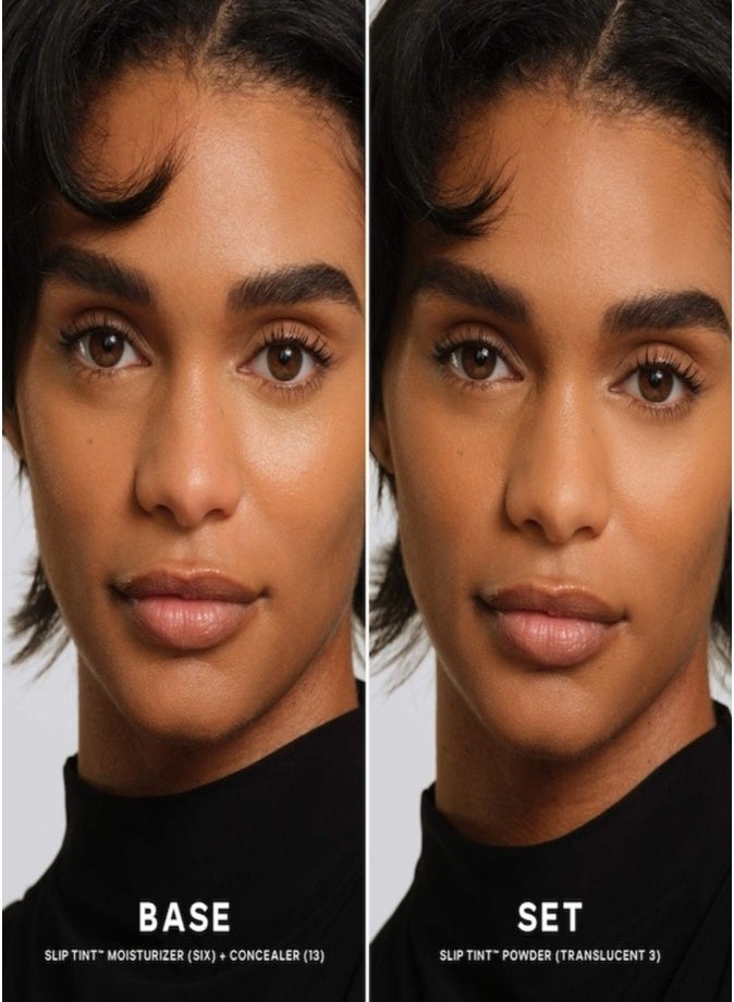 Saie Slip Tint™ Undetectable Baked Setting Powder , Translucent 3 - medium to tan 7g – Lightweight, Blurring, Shine-Control Finishing Powder - Image 4