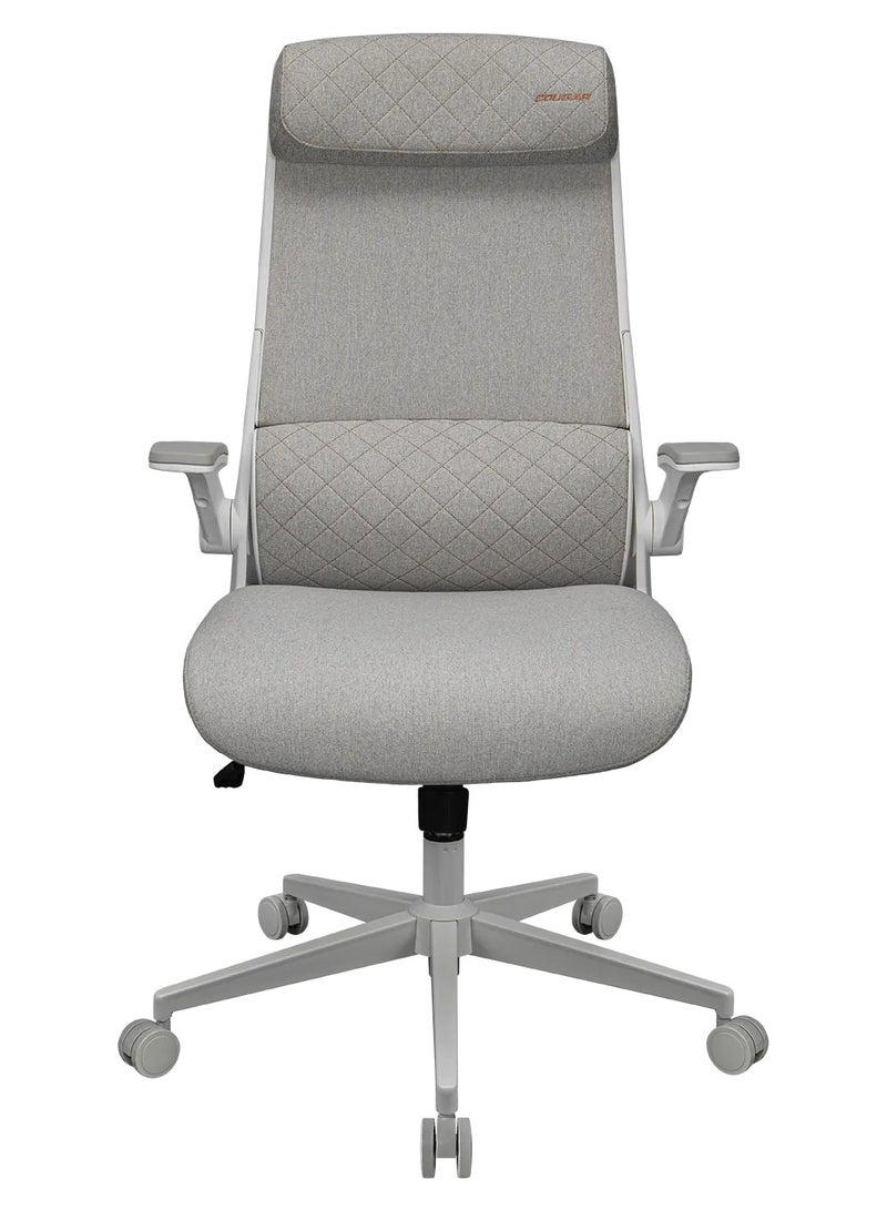 Cougar STRYDER Ergonomic Gaming Chair with Adjustable Headrest, Lumbar Support, Multi-Density Foam Seat, Flip-Up Armrests, Breathable Fabric, Heavy-Duty Base & Smooth Casters, Office & Gaming Chair, White | 3MSTDASW.0001 - Image 1