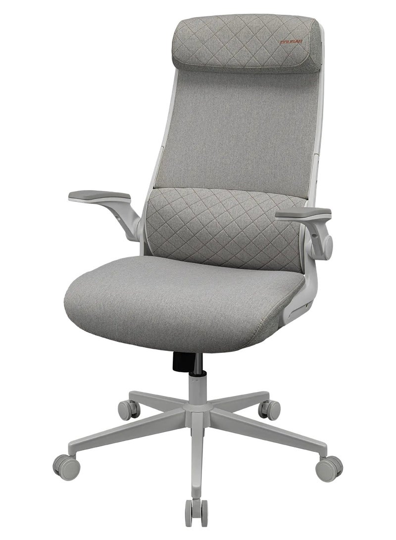Cougar STRYDER Ergonomic Gaming Chair with Adjustable Headrest, Lumbar Support, Multi-Density Foam Seat, Flip-Up Armrests, Breathable Fabric, Heavy-Duty Base & Smooth Casters, Office & Gaming Chair, White | 3MSTDASW.0001 - Image 3