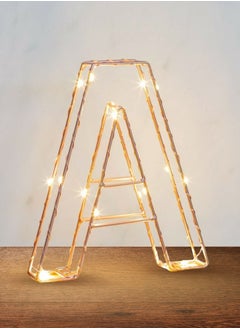 Salla Golden Letter A Glowing with LED Lights 25cm  - Image 1