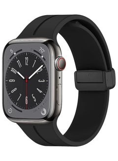 Magnetic for Apple Watch Band 41mm 40mm 38mm  Women men,Silicone Sport Strap Replacement WristBands for Apple Watch Series 9/ultra 2/8/ultra/7/SE/SE 2nd/6/5/4/3/2/1,iWatch Bands（Just for 41/40/38mm）