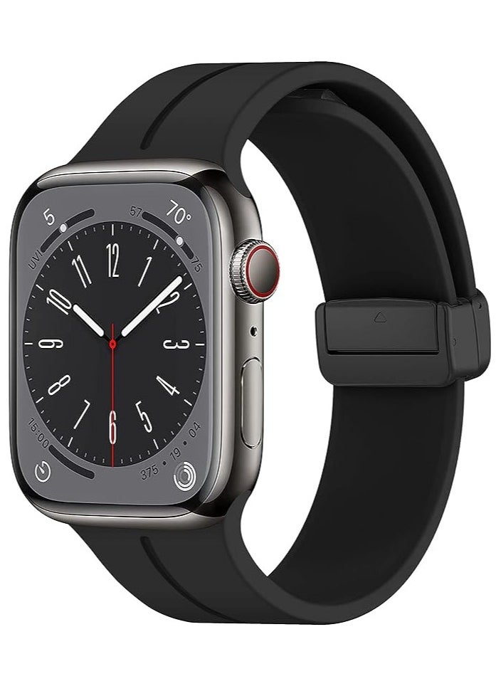 keloray - Magnetic for Apple Watch Band 41mm 40mm 38mm  Women men,Silicone Sport Strap Replacement WristBands for Apple Watch Series 9/ultra 2/8/ultra/7/SE/SE 2nd/6/5/4/3/2/1,iWatch Bands（Just for 41/40/38mm） - Image 1