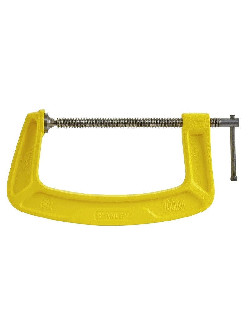 Stanley KNP Stanley C Clamp / 8IN 0-83-036 200 mm engineered to deliver reliable and precise clamping for a variety of workshop tasks. - Image 1