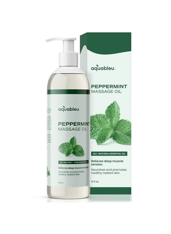 Peppermint Massage Oil 100% Pure & All-Natural - Natural at-Home Massage Therapy, Soothes Skin & Muscles - Full Body Massage Oil – Sensual and Relaxing – for Men and Women 12 fl oz - pzsku/Z393E8F3FFD67922CDB23Z/45/_/1686844225/d4897740-1bc6-4a86-ae01-d6e1b3aa83fe