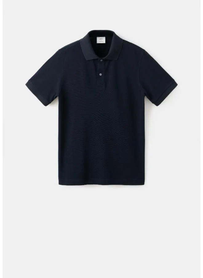 Mango Man 56-NAVY Polo Shirt Rea for Men | Best Price UAE