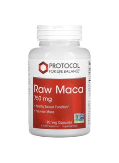 Protocol For Life Balance Protocol for Life Balance, Raw Maca, 750 mg , 90 Veg Capsules  - Image 1