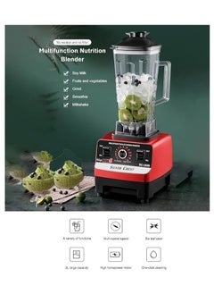SILVER CREST Heavy Duty Blender Commercial, Stainless Steel, Blades Fruit Processor, Grinder, Maker  - Image 4