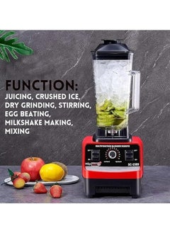 SILVER CREST Heavy Duty Blender Commercial, Stainless Steel, Blades Fruit Processor, Grinder, Maker  - Image 5