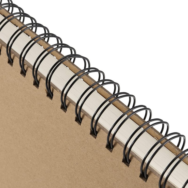 Al FAKHAMA A4 Sketch Pad - Pack of 2, 110 GSM White Sheets, Spiral Bound Drawing Pad - Image 2