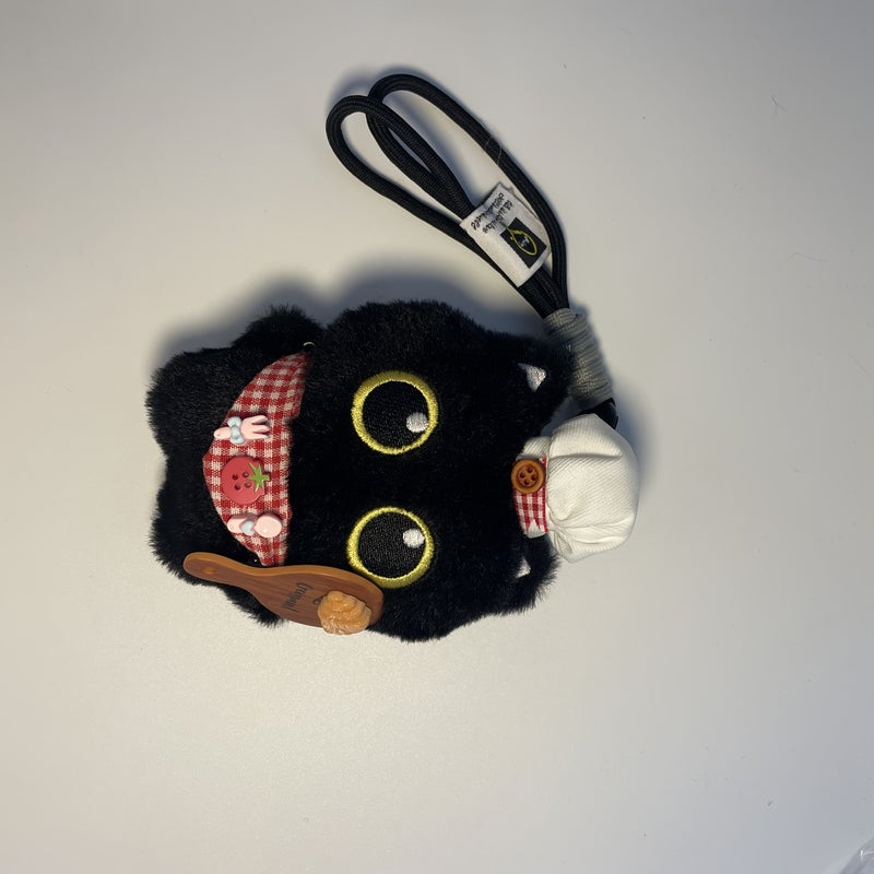 Cute Chef Little Black Cat Plush Toy With Expressive Eyes Soft Chewable Indoor Outdoor Use Suitable For All Breeds Kittens Adult Cats Safe Pet Exercise Companion No Battery Required - Image 3