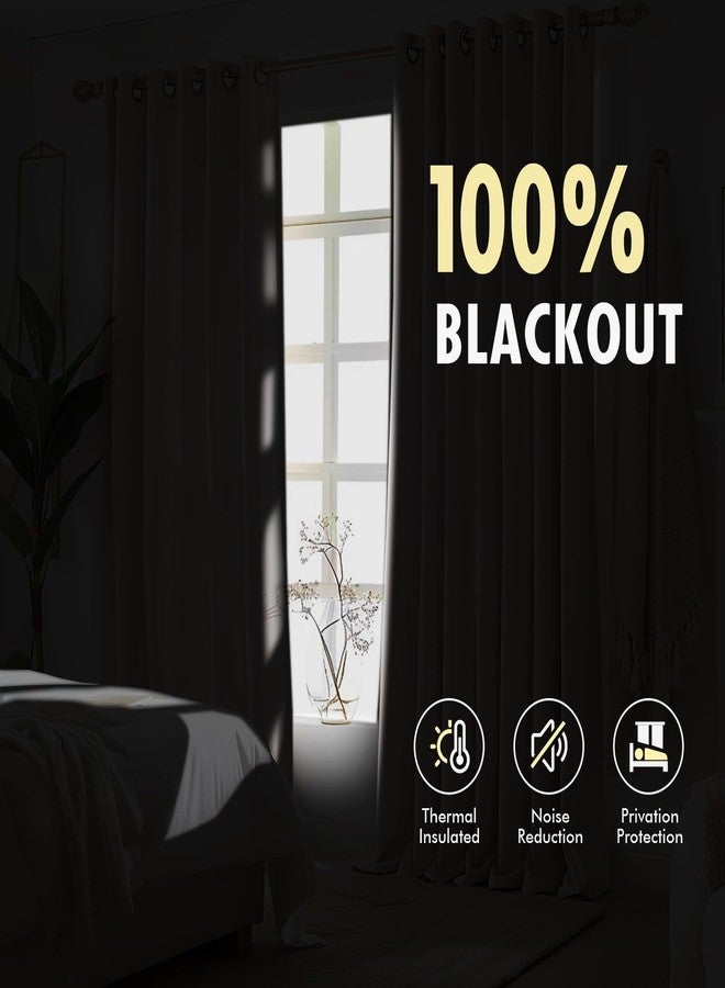 MIULEE Natural Pinch Pleated 100% Blackout Linen Curtains 108 Inch Long 2 Panels Set, Black Out Memory Trained Pleat Curtains Light Blocking Room Darkening Drapes for Bedroom Living Room Window - Image 4