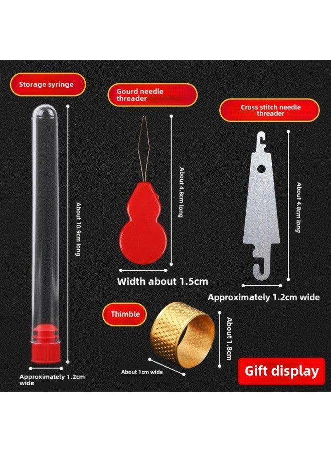 Household Eye Needle Sewing Needle Special Long Needle Thick Needle Big Nose Needle Large Hole Steel Needle For Old People Hand Sewing Needle-Color:4.2cm Long Free Gifts  - Image 3