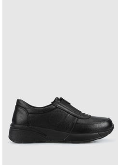 eclipse Black Leather Women's Shoes  - Image 1