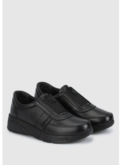 eclipse Black Leather Women's Shoes  - Image 2