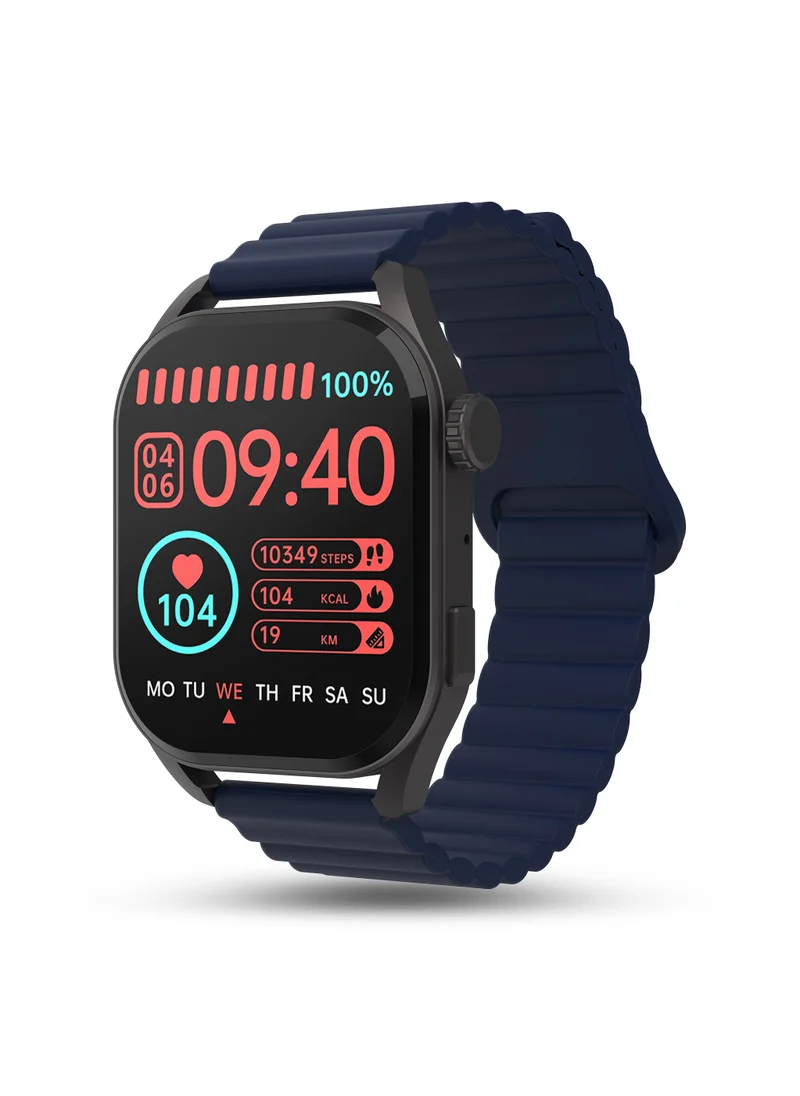 Pebble Cosmos Vogue 1.96" Amoled, BT Calling, Multiple Sports Mode, Heart Rate Monitor, AI Voice Assistance Alarm & Notification