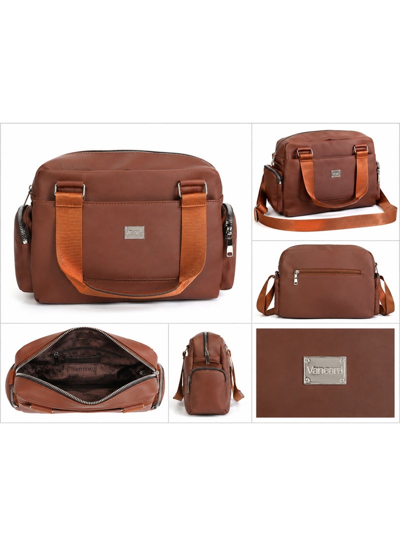 VAN CAT Modern Everyday Shoulder Bag with Adjustable Strap and Multiple Pockets - Image 2