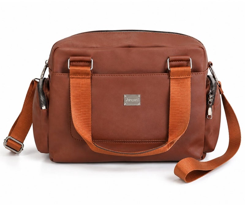 VAN CAT Modern Everyday Shoulder Bag with Adjustable Strap and Multiple Pockets - Image 1