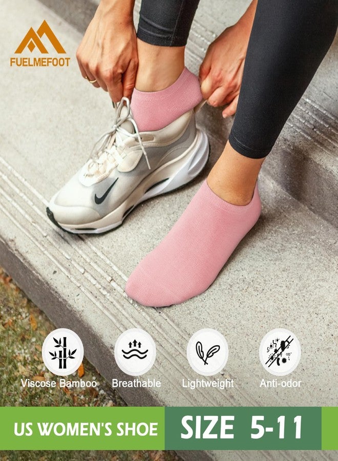 FuelMeFoot 7 Pairs Women's Viscose Bamboo No Show Socks Classic Low Cut Casual Running, Athletic Socks - Image 4