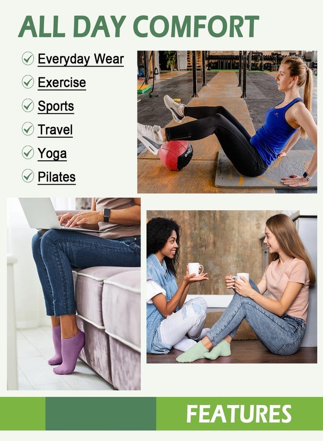 FuelMeFoot 7 Pairs Women's Viscose Bamboo No Show Socks Classic Low Cut Casual Running, Athletic Socks - Image 5
