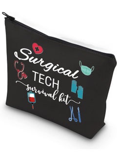 WCGXKO WCGXKO Surgical Tech Gift Surgical Tech Survival Kit Travel Accessories Toiletry Bag Makeup Bag (Surgical TECH black) 