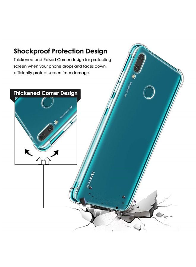 Protective Silicone Back Case Cover For Huawei Y9 (2019) Clear - Image 3