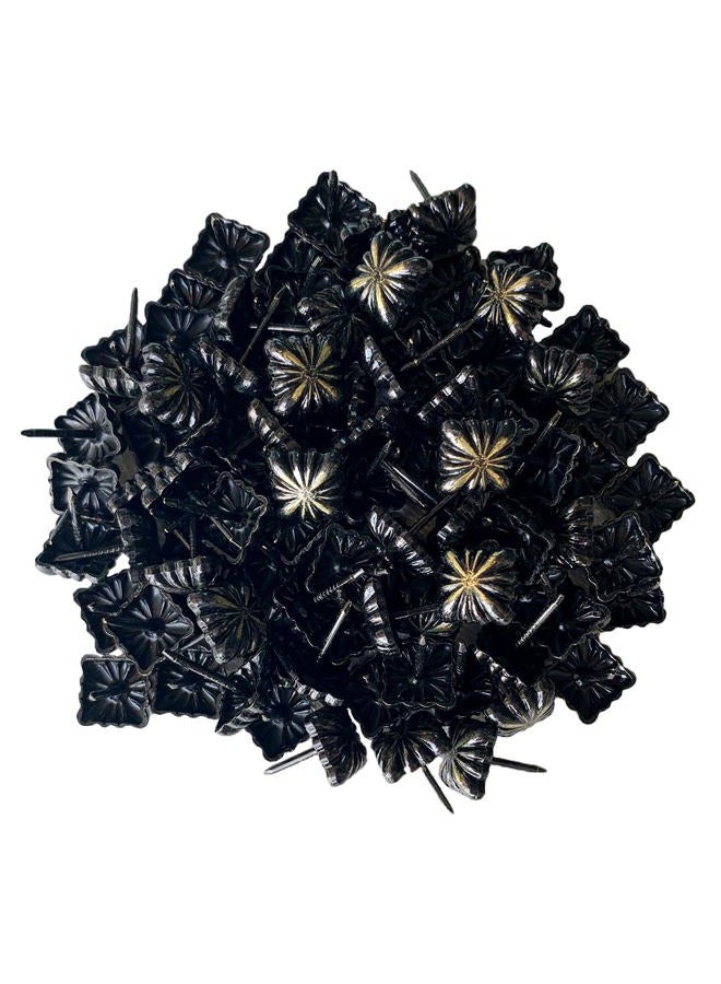 Maozaa Upholstery Tacks, Furniture Upholstery Nails for Decorative, 100 PCS 0.47 inch (12mm) Square Head Upholstery Decorative Tack for Furniture DIY Decorative (D12mm x L17.5mm) - Image 1