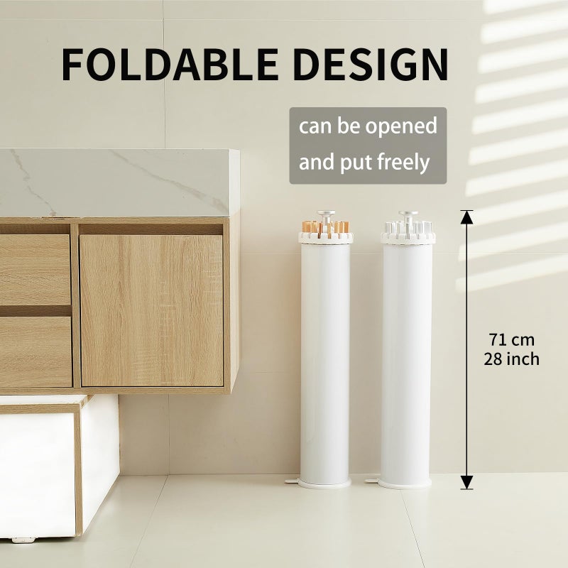 JOOM Tripod Clothes Drying Rack, Garment Rack Portable and Foldable Space Saving Laundry Drying Rack - Drying Rack Clothing 12 Rods Wooden - Image 5