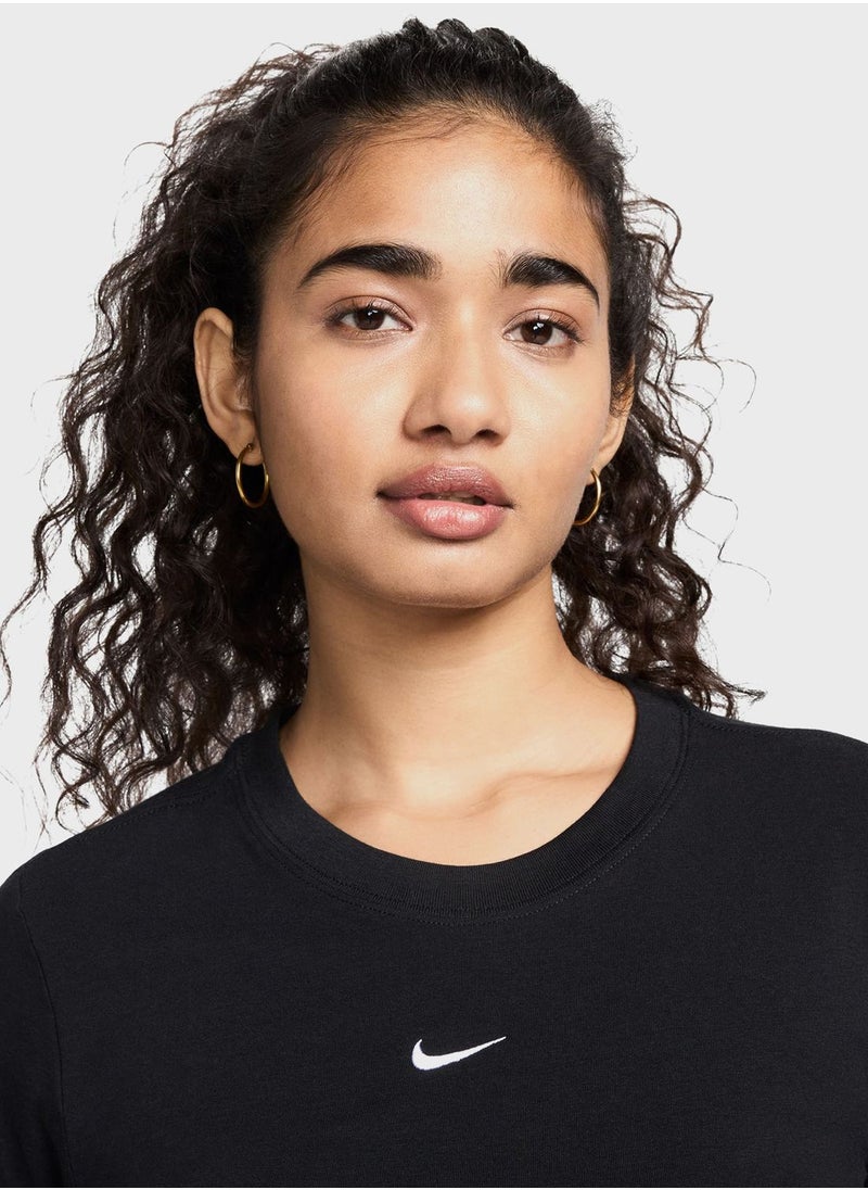 Nike Nsw Knit Mid Crop T-Shirt  - Image 3