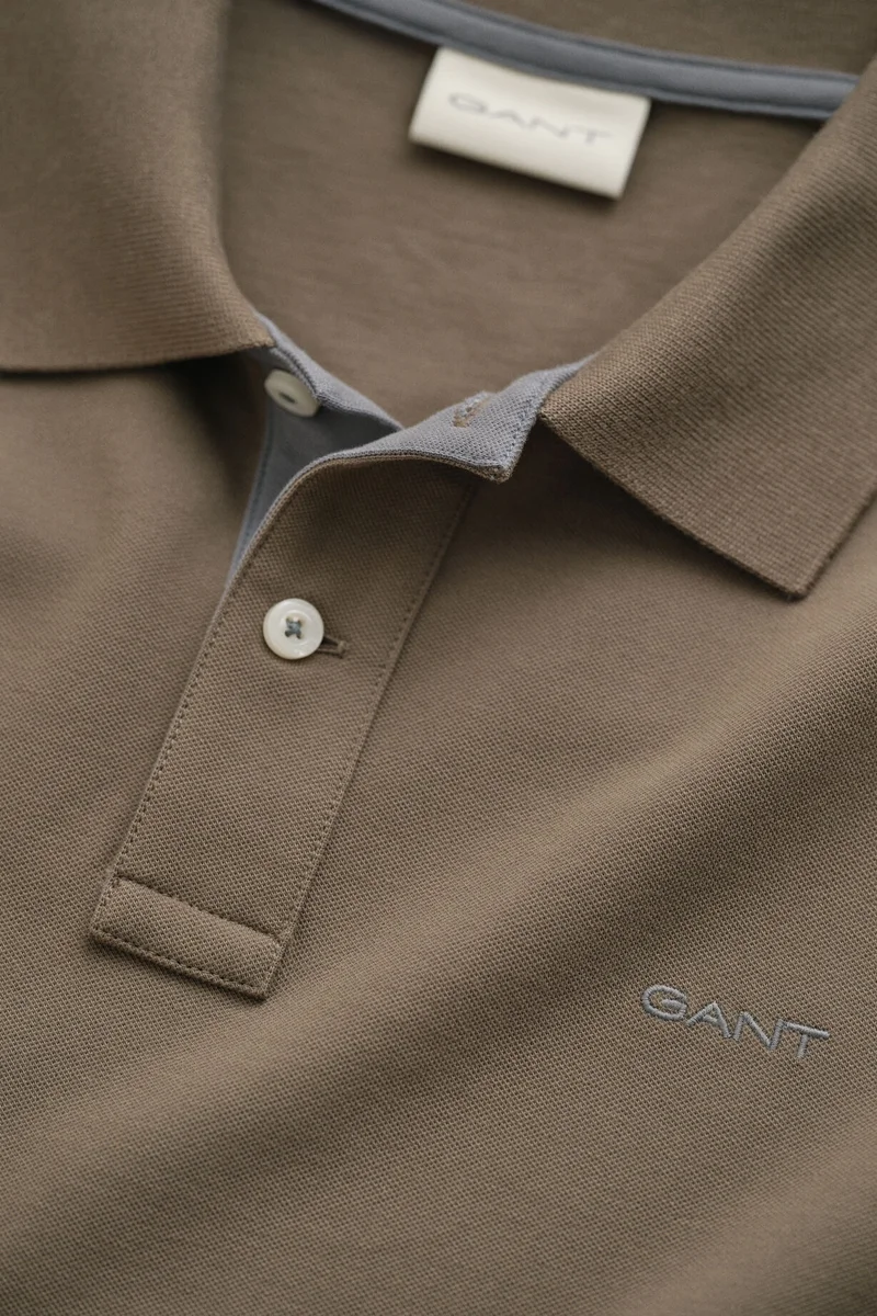 غانت Reg Contrast Pique Ss Polo