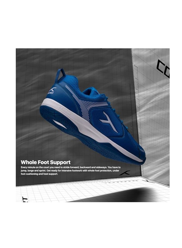 هندرد أحذية كرة الريشة الاحترافية بدون علامات من كورت ستار للرجال | حماية الوسادة X | مناسبة للتنس الداخلي/الاسكواش/تنس الطاولة/كرة السلة والبادل | الدانتيل يصل | متين ومريح - Image 2