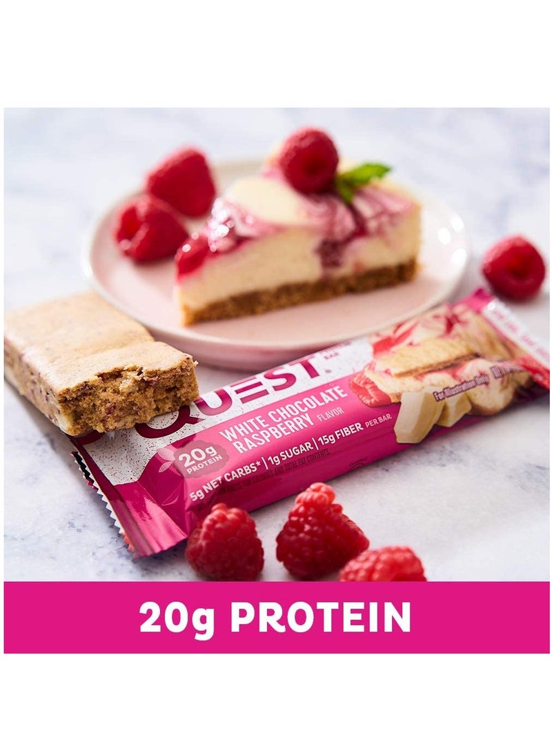 Quest Nutrition Quest Bars 60g White Chocolate Raspberry 1x12 - Image 4