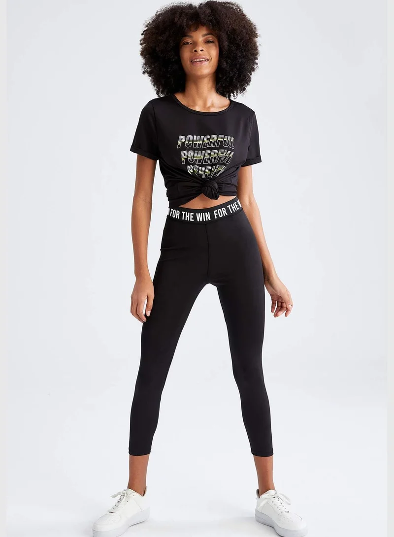 DeFacto Printed Waist Ankle Leggings