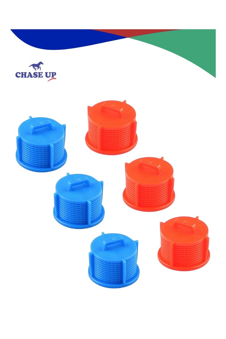 Chase Up AGM73269501 Washer Water Inlet Valve Filter Screen Replacement for Ken-More L-G Washing Machine 1810261, AP5202486, PS3618281, EAP3618281, 3 Red and 3 Blue Inlet Filters - Image 1