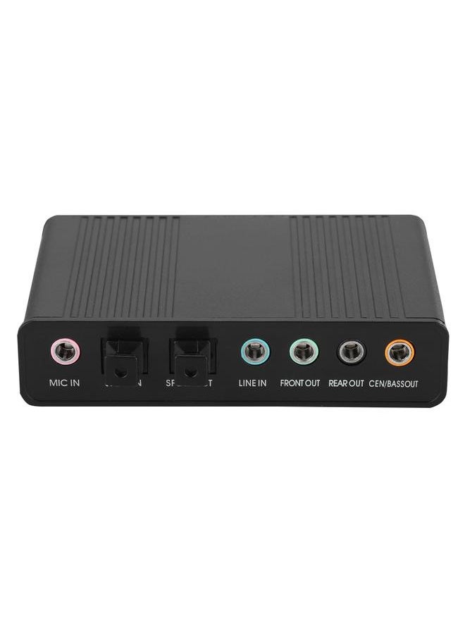 Thoraya DM-HD10 USB 5.1 Channel External Optical Audio Sound Card for Notebook PC Laptop  - Image 2