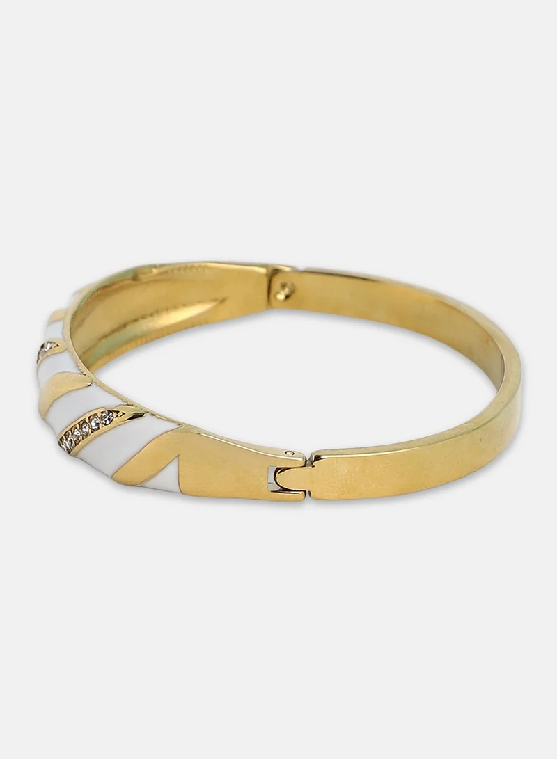 SOHI Candy-Stripe Bangle Artificial Bracelet Jewellery