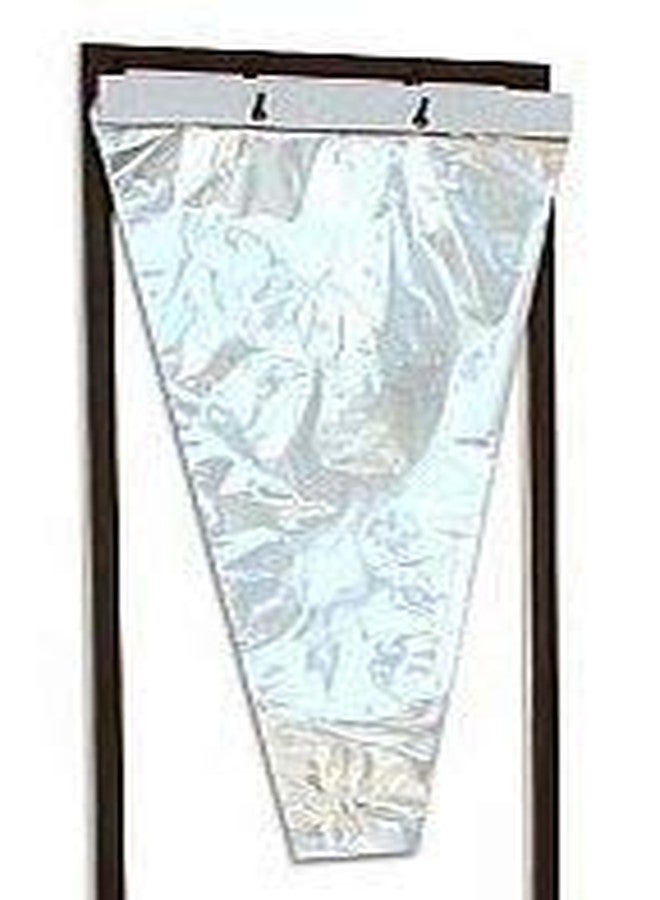 A&A 100 pcs Clear Flower Bags Wrapping, Cellophane Bouquet Sleeves Packing Wrap, Transparent Waterproof Plastic Sleeves Bags (9x14x3.5 in.) - Image 1