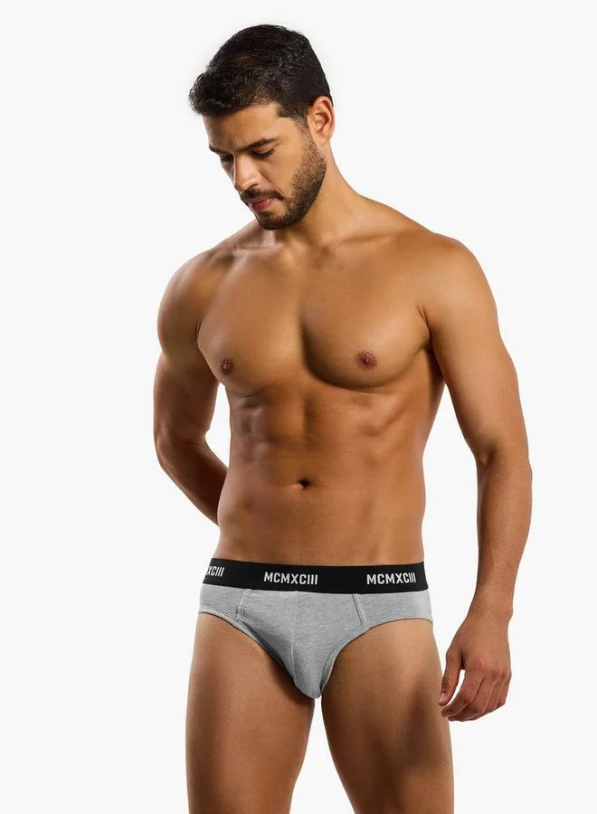 سبلاش فيڤ Men Solid Cotton Briefs - Pack of 3