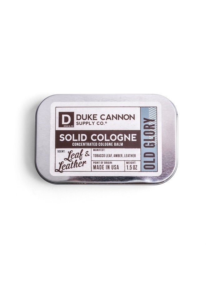 Duke Cannon Supply Co. Men's Solid Cologne, 1.5oz. - Old Glory (Leaf & Leather Scent) - Image 1