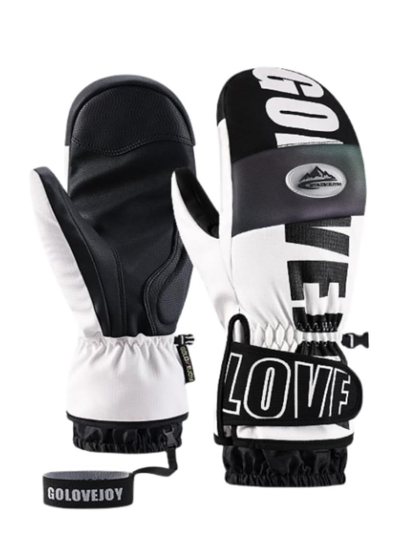 Winter Waterproof Ski Gloves for Men and Women, Touch Screen Snow Mittens for Cold Weather, Warm and Comfortable Skiing Accessories - Image 1