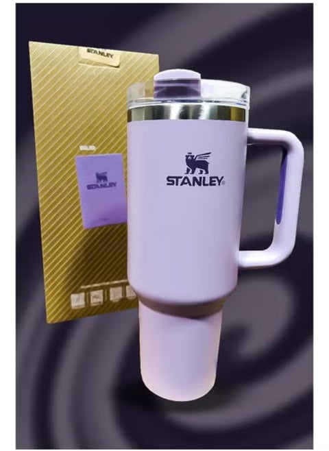 Stanley 40oz Tumbler – Limited Edition Stainless Steel Travel Mug with Reusable Straw | BPA-Free, Eco-Friendly & Dishwasher Safe | Leak-Proof FlowState™ Lid | Double-Wall Vacuum Insulated to Keep Drinks Hot for 16hrs & Cold for 24hrs | Slim Base Fits Most Car Cup Holders | Ergonomic Handle for Comfortable Grip | Durable, Reusable Mug for Office, Outdoor, Gym & Travel Use