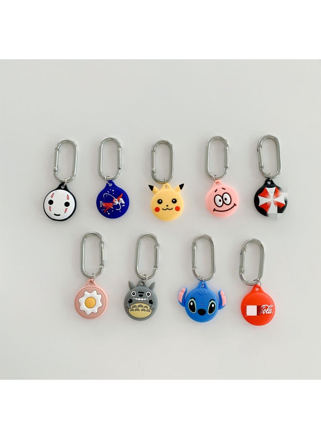 Generic - For Apple Airtags Tracker Anti-lost Device Locator Hook Soft Airtag Protective Cover Cartoon Silicone-Color:Mickey-Applicable Model:Apple Airtag Tracker - Image 1