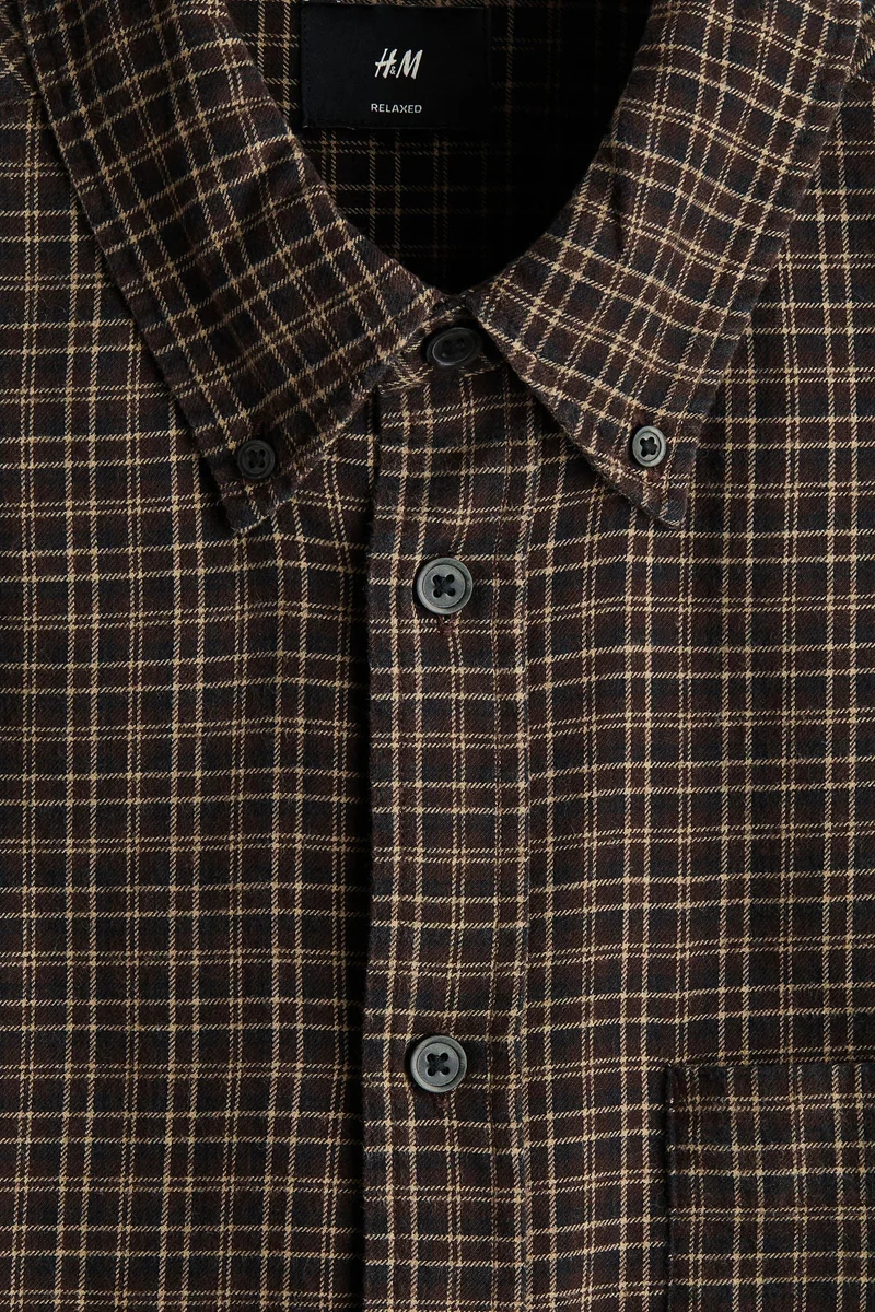 اتش اند ام قميص قطني بقصّة مريحة