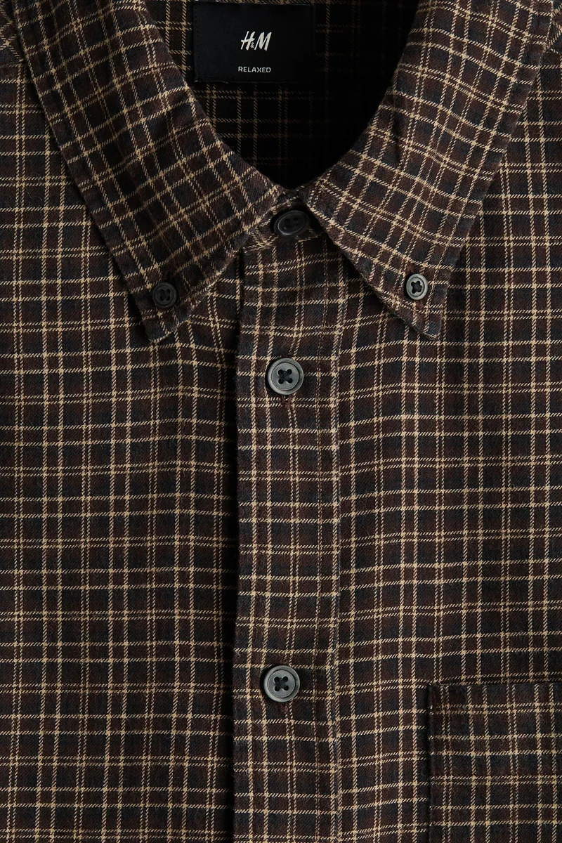 H&M  Relaxed Fit Cotton shirt for Men | Best Price UAE