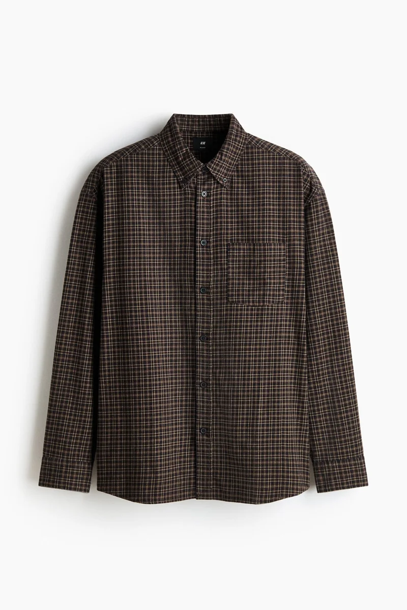 H&M  Relaxed Fit Cotton shirt for Men | Best Price UAE