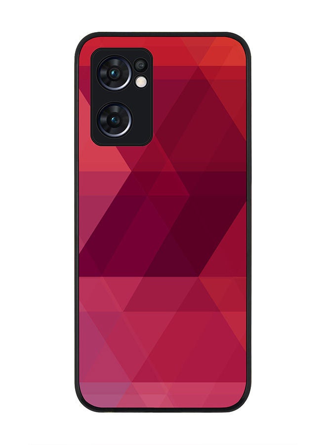 Stylizedd Rugged Black edge case for Oppo Reno7 5G  Slim fit Soft Case Flexible Rubber Edges Anti Drop TPU Gel Thin Cover - Three Berries - Image 1